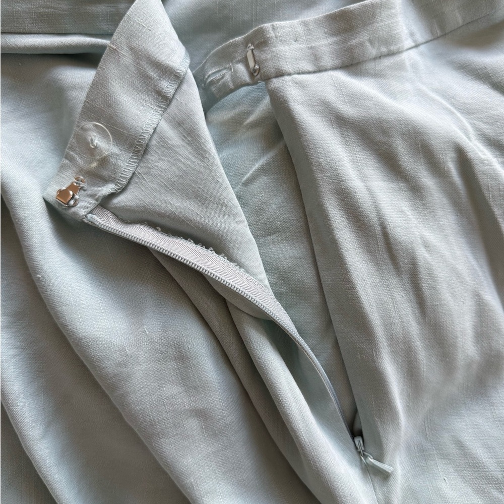 Jones New York collection A-line silk and linen maxi skirt size 12 - Picture 10 of 10